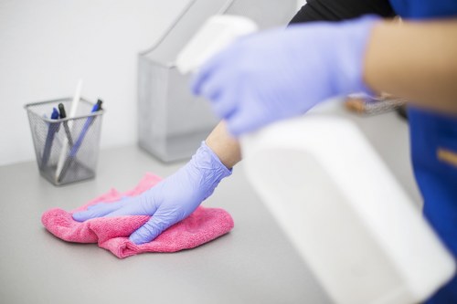 Regular washroom and kitchen cleaning for Bow business premises