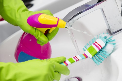Cleaners in Bow maintaining a tidy home environment