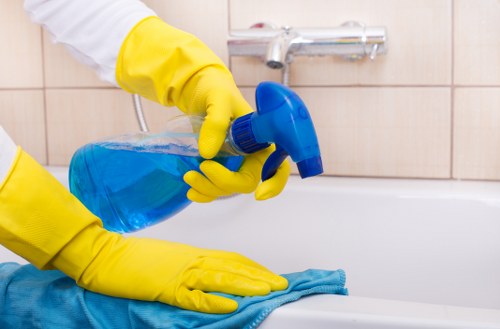 Local cleaners in Bow maintaining a modern property