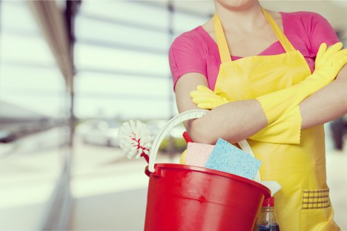 Commercial stain removal for a business property in Bow