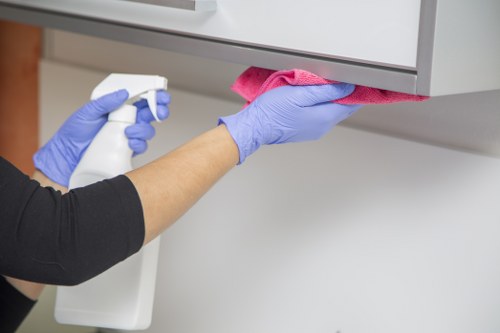 Kitchen and bathroom regular cleaning service in a Bow home